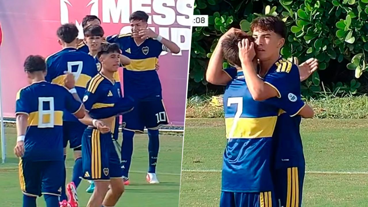Boca goleó al Manchester City en el debut de la Messi Cup